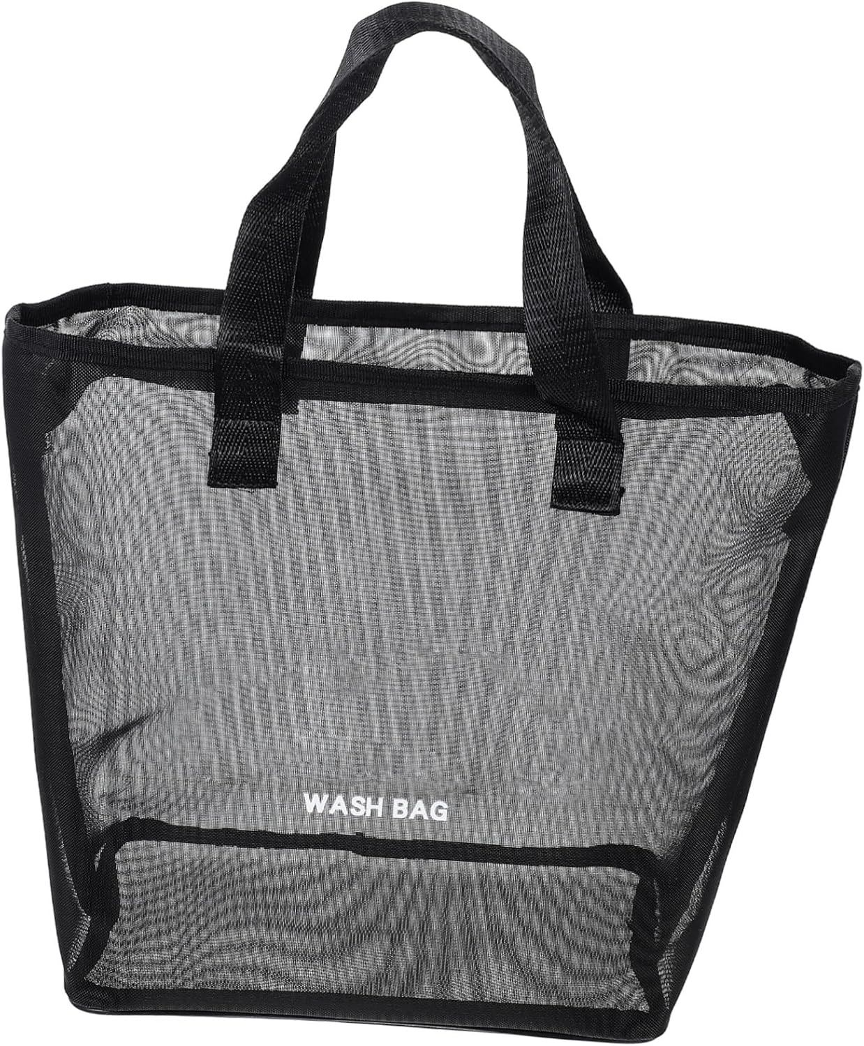 FOYTOKI Nylon Mesh Shower Tote Bag Portable Toiletry Organizer