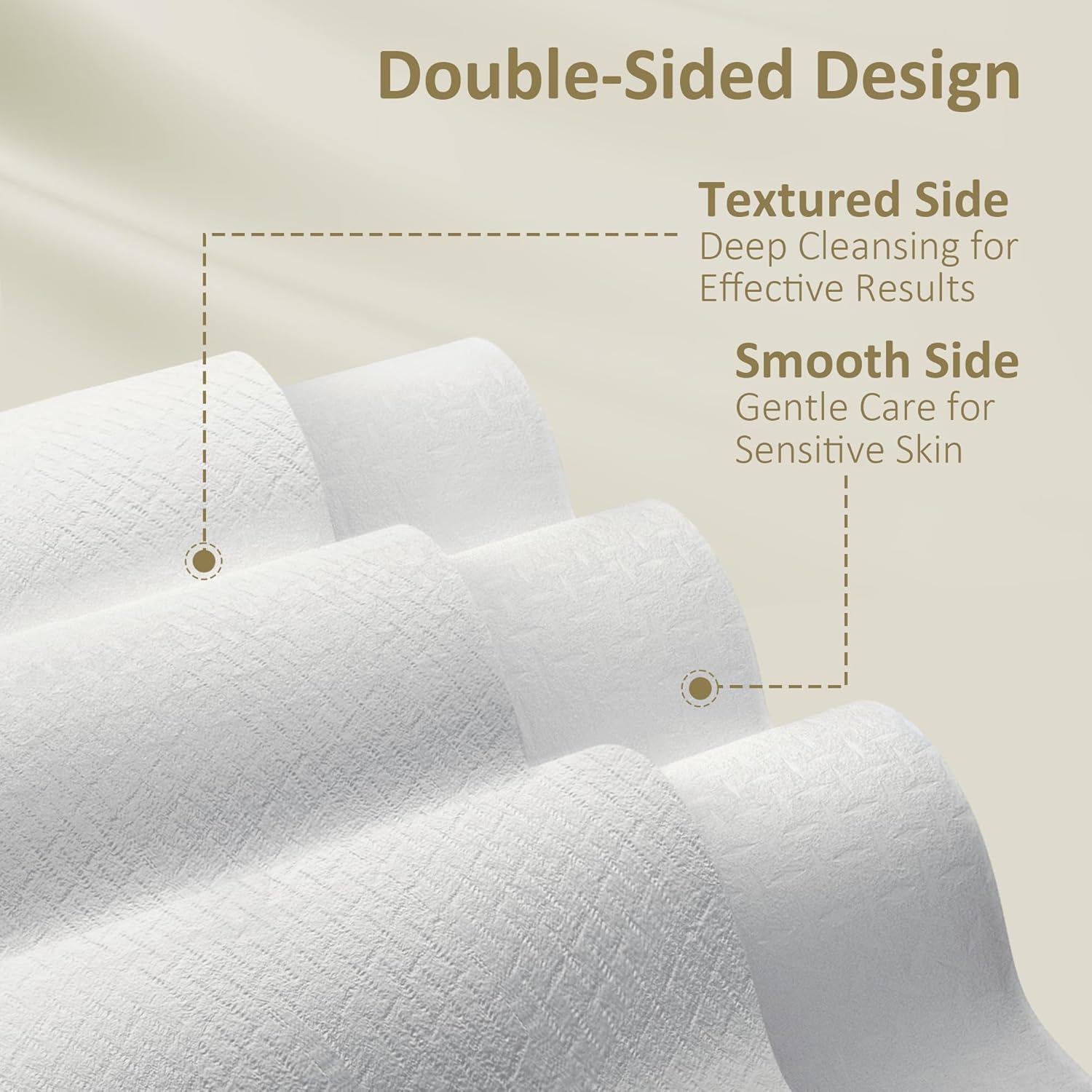 Ourmed Life Face Towels - 10x12 XL Size 50 Count Biodegradable