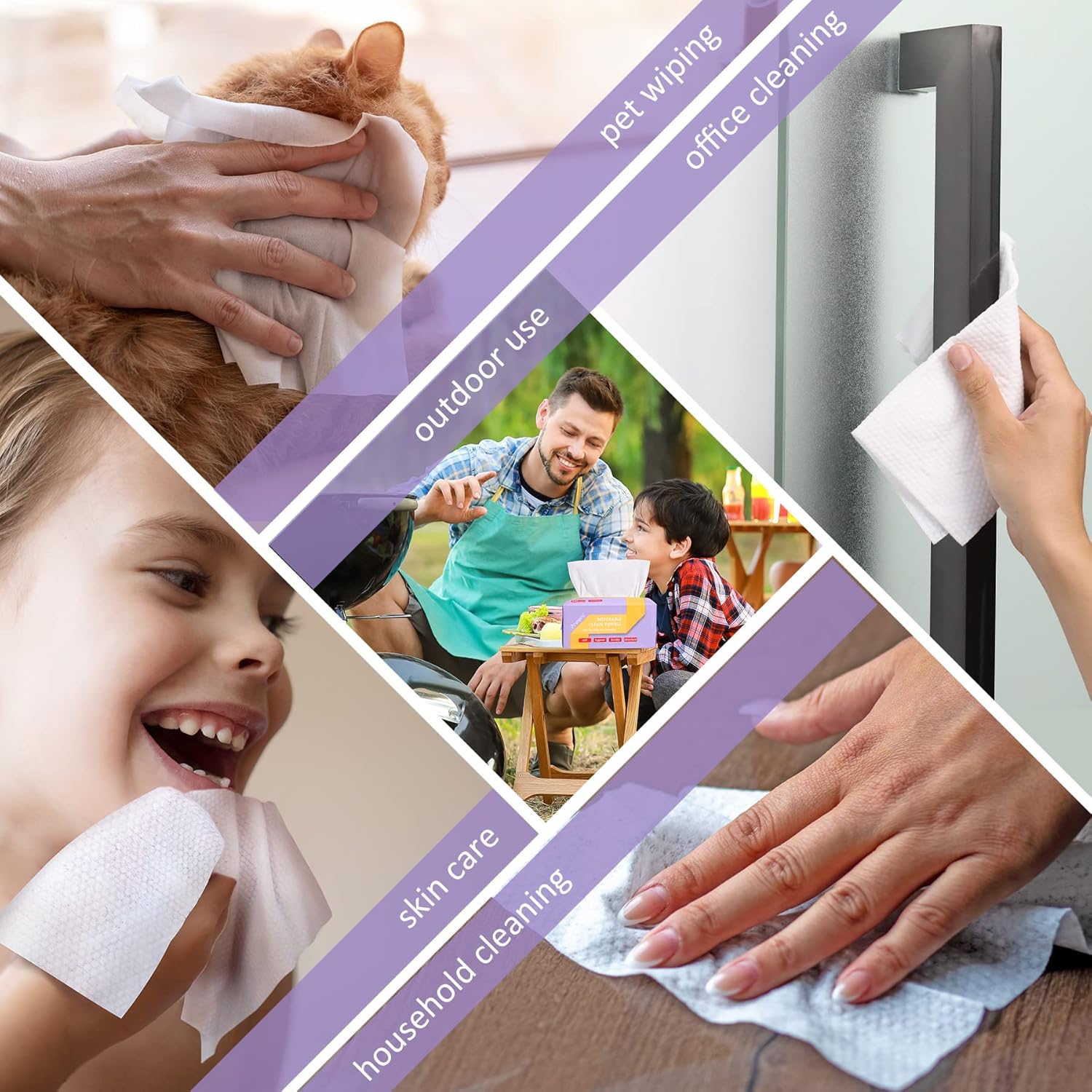 Primpro 100 Count Biodegradable Face Towels