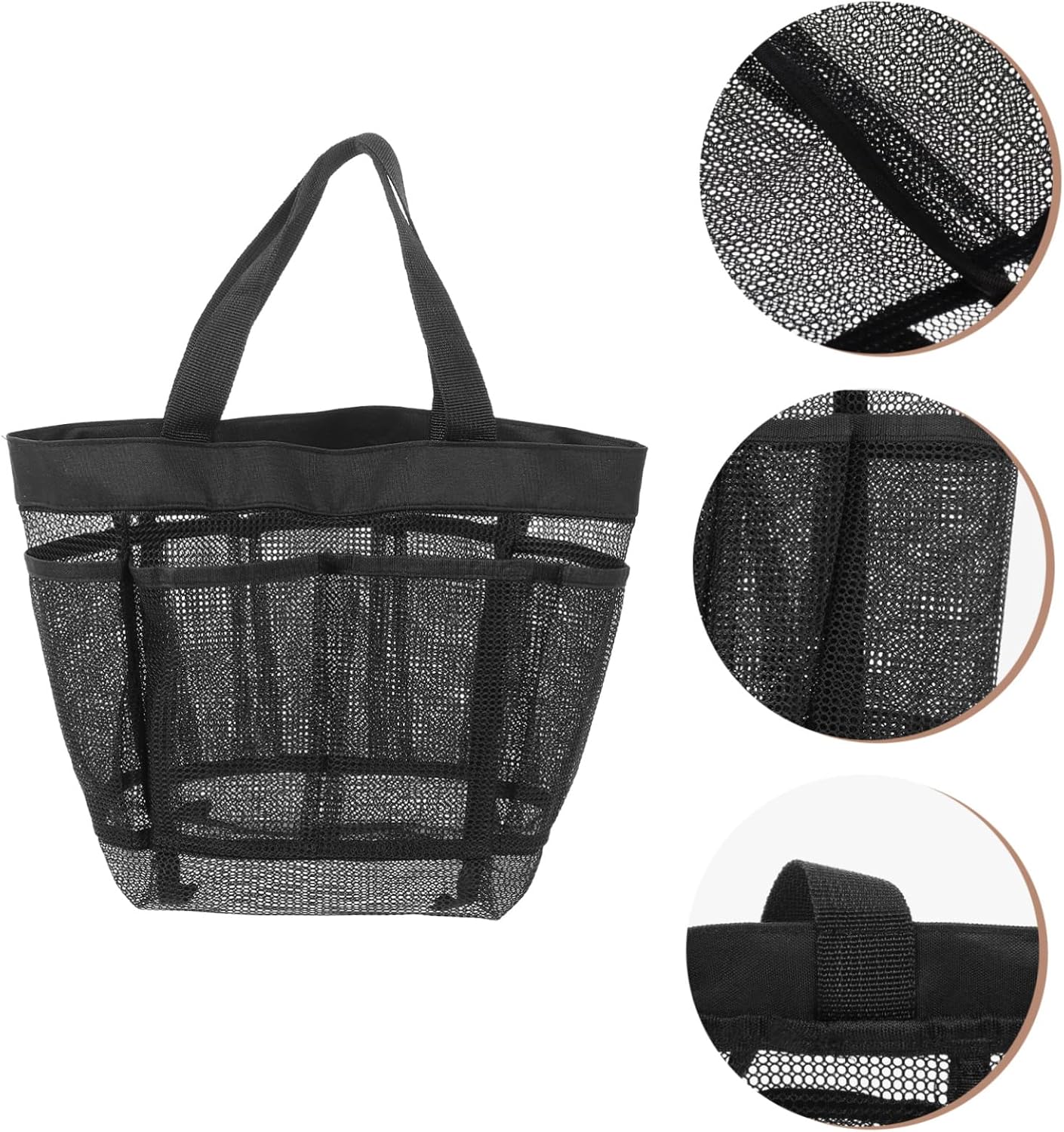 DRESSOOS 2pcs Portable Mesh Beach Bag 1