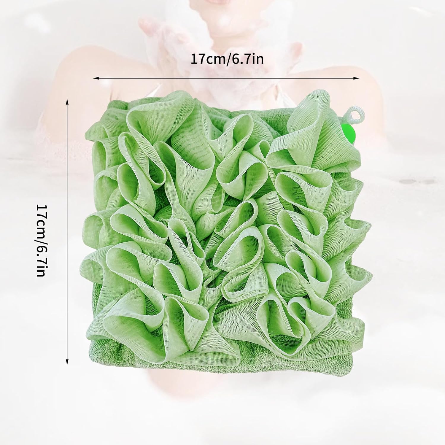 Laueob Loofah Cloth 2 in 1 Bath Combo