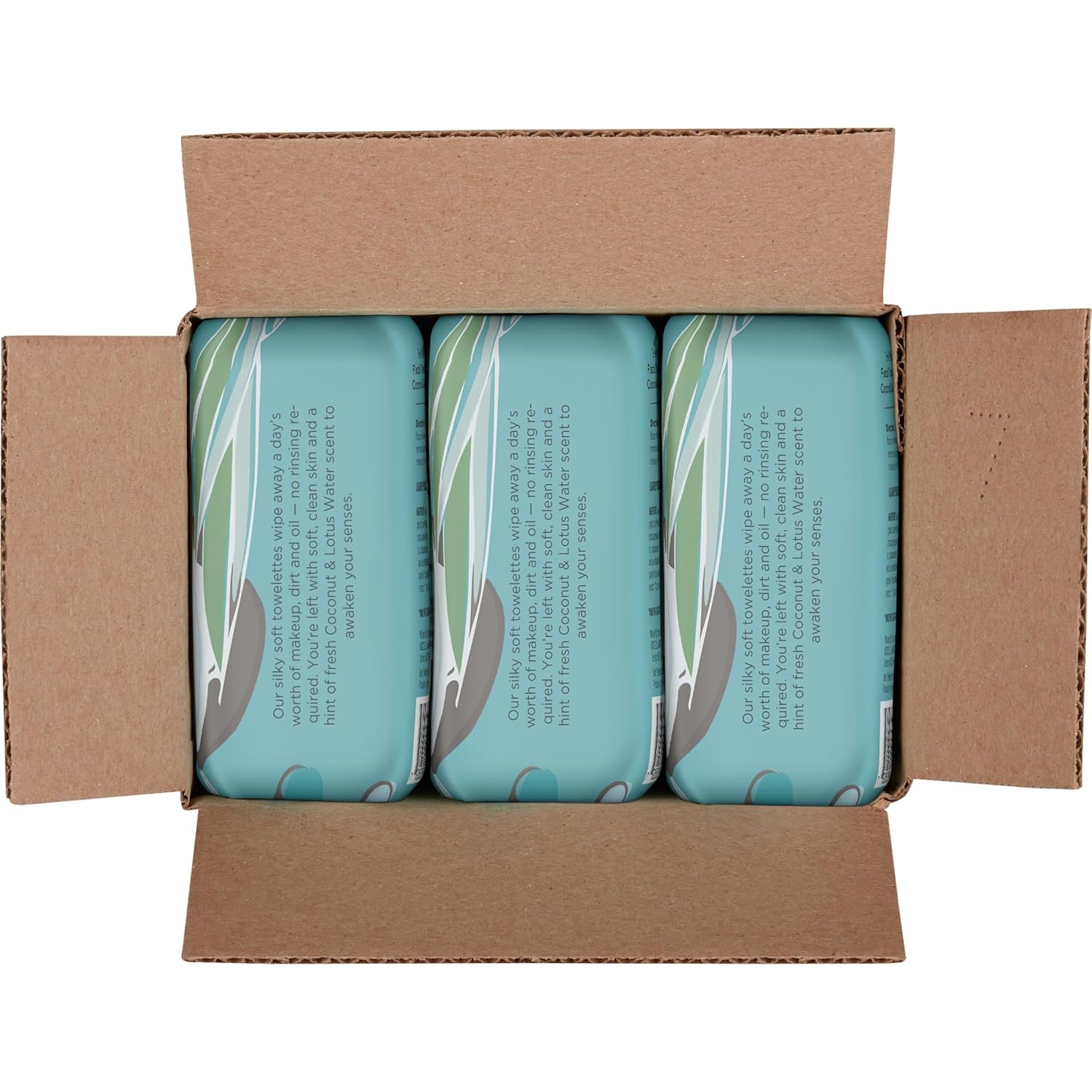 Burts Bees Coconut Lotus Face Wipes 30 Ct 3-Pack