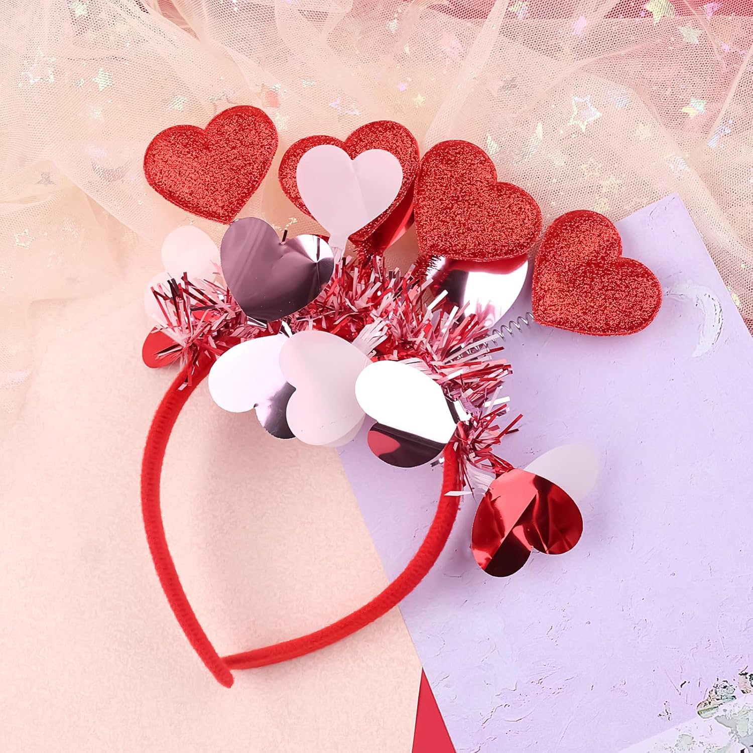 Valentines Heart Headband for Women and Kids