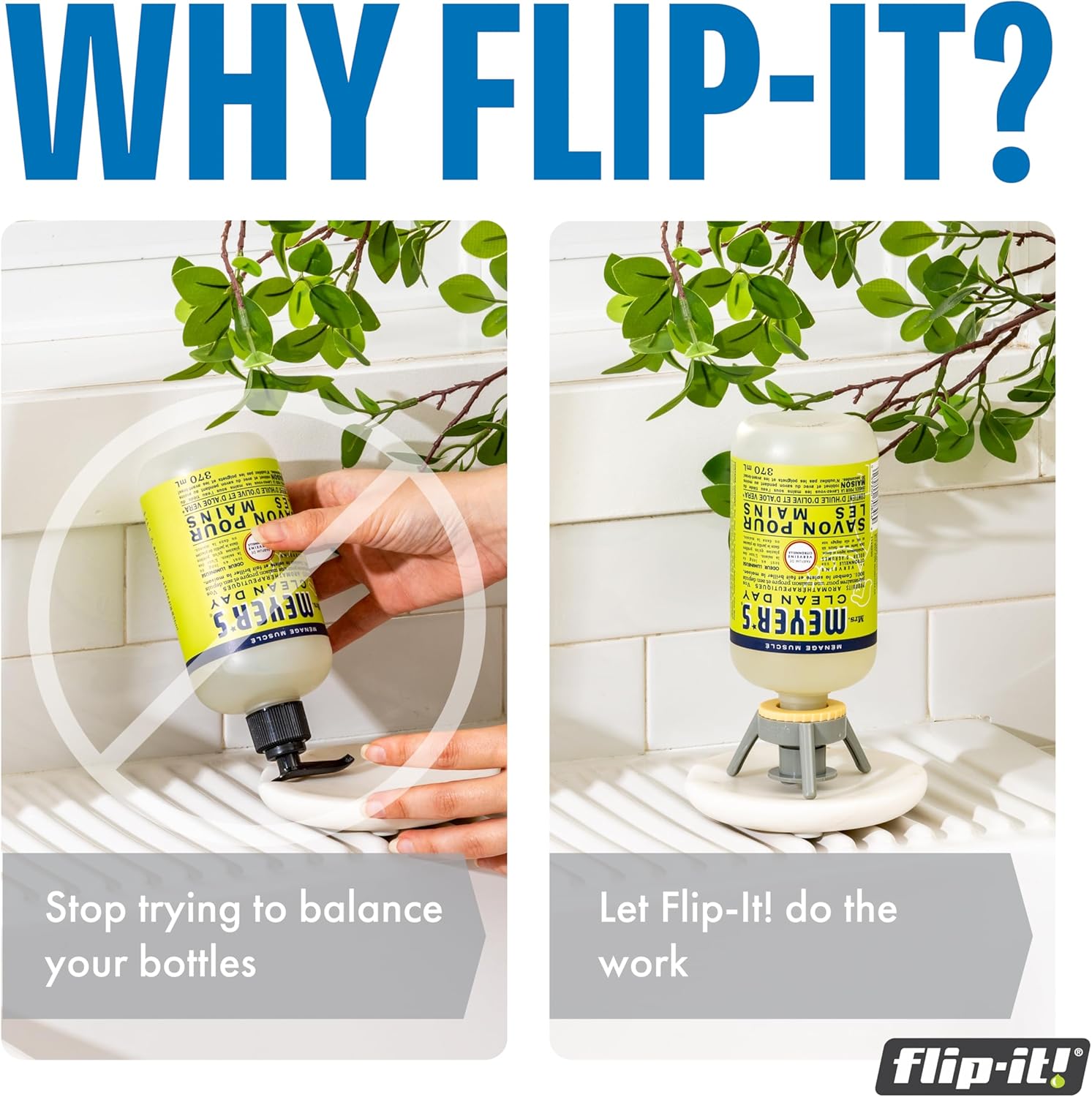 Flip-It 2-Pack Bottle Emptying Kit - No Waste