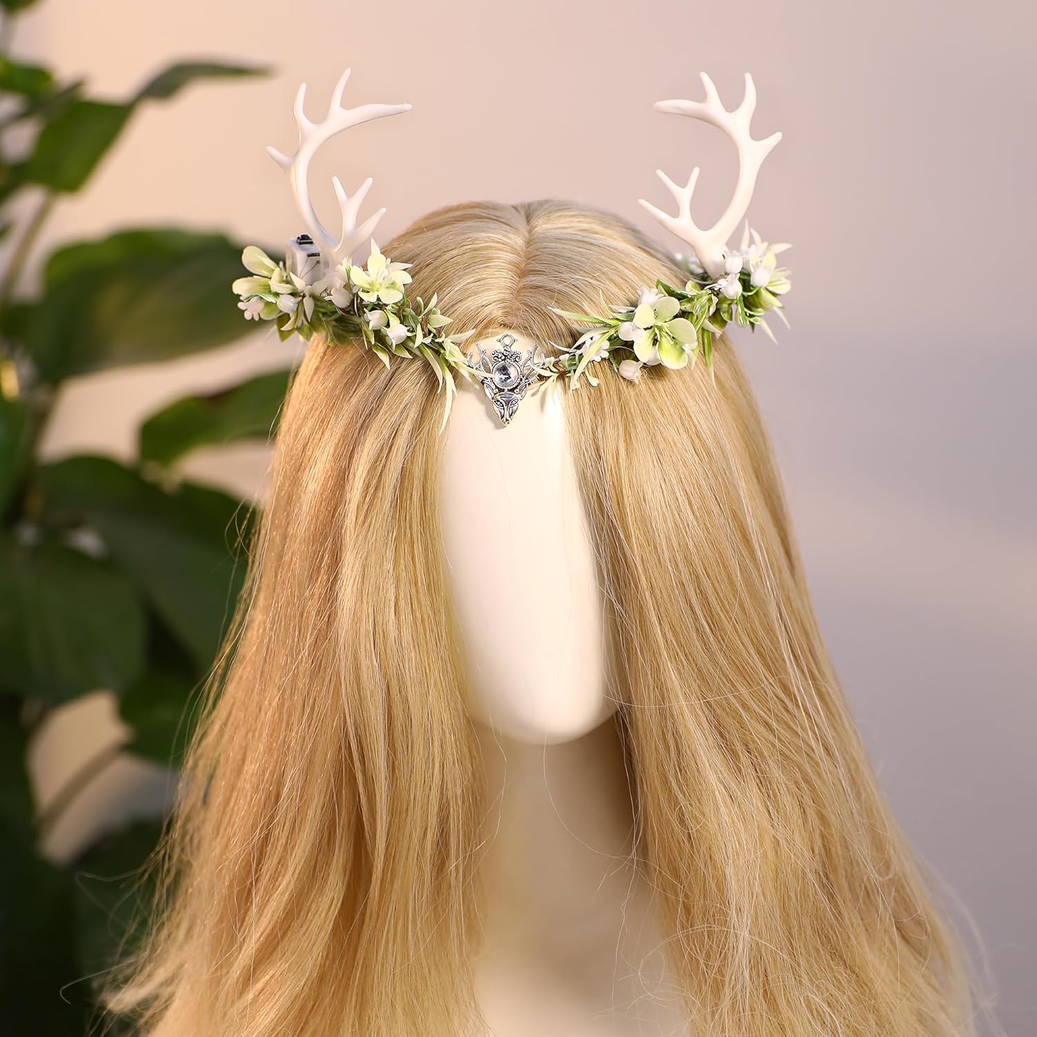 MOSTORY Light Up Antler Crown for Women