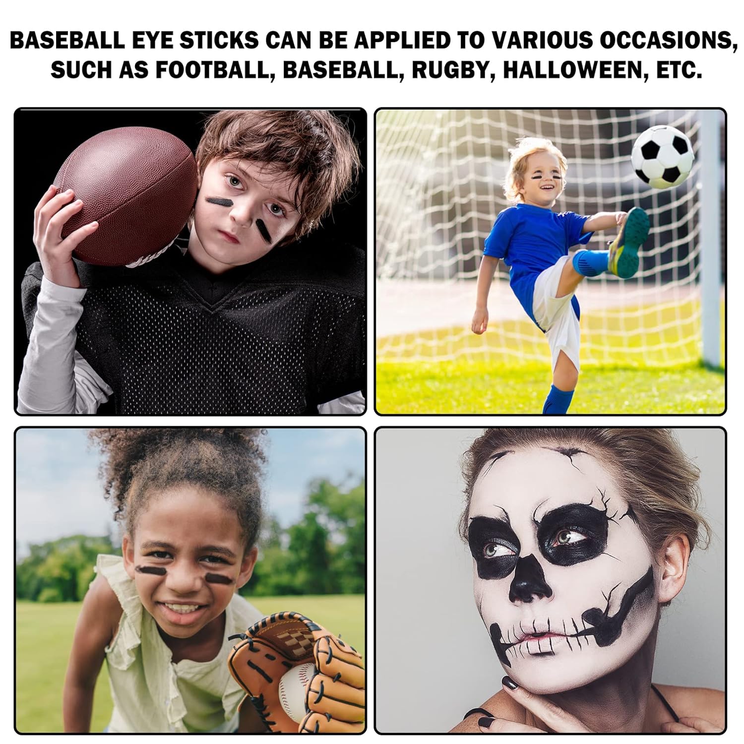 AWCCXMYM Eye Black Stick for Sports and Makeup
