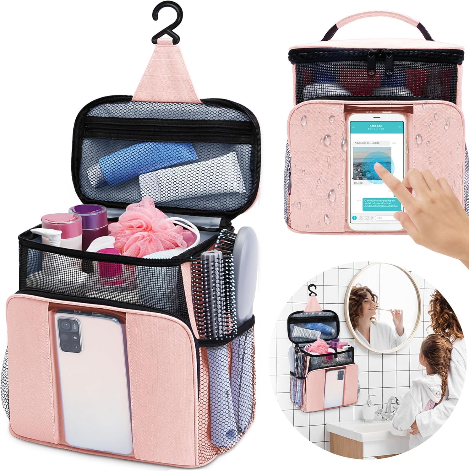 Mesh Shower Caddy Portable with Hanging Hook