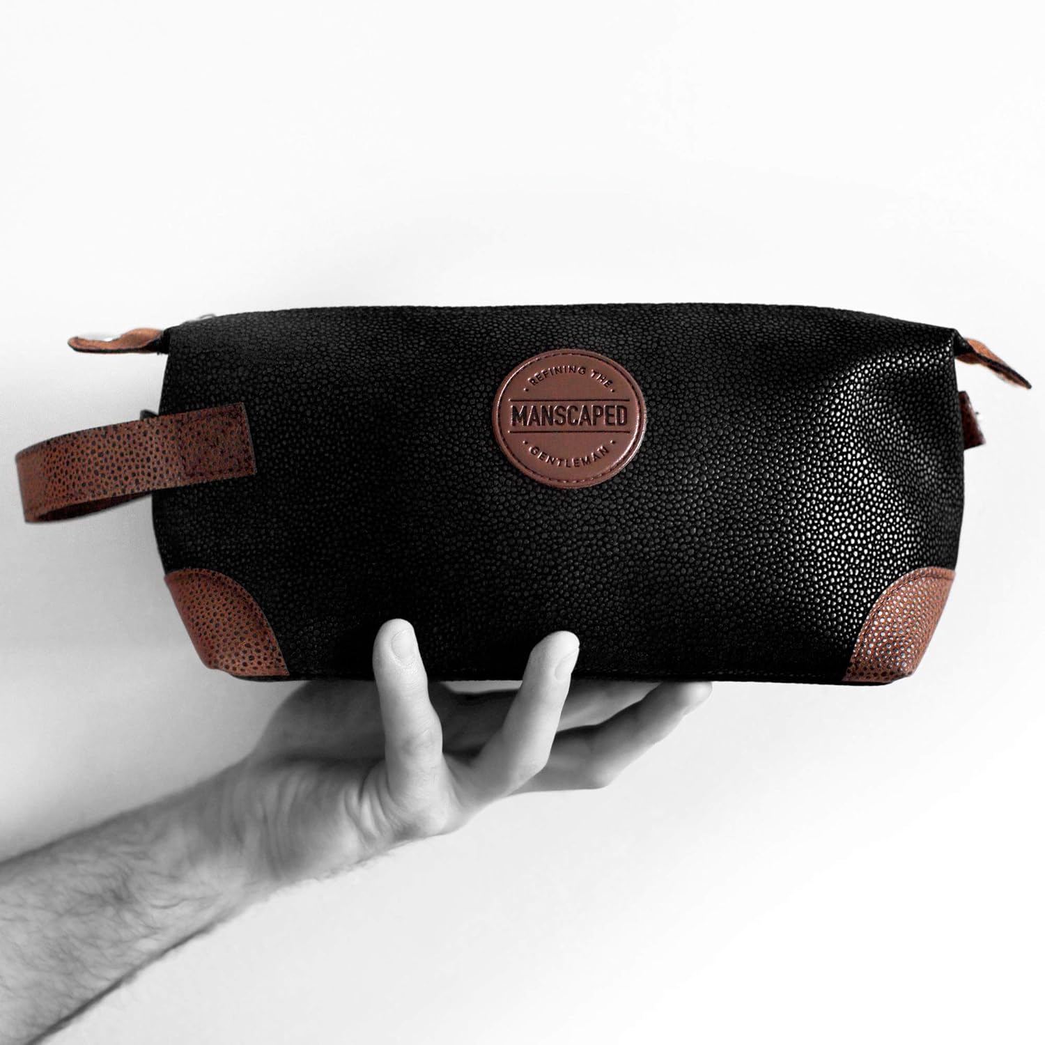 MANSCAPED The Shed Toiletry Bag PU Leather Dopp Kit