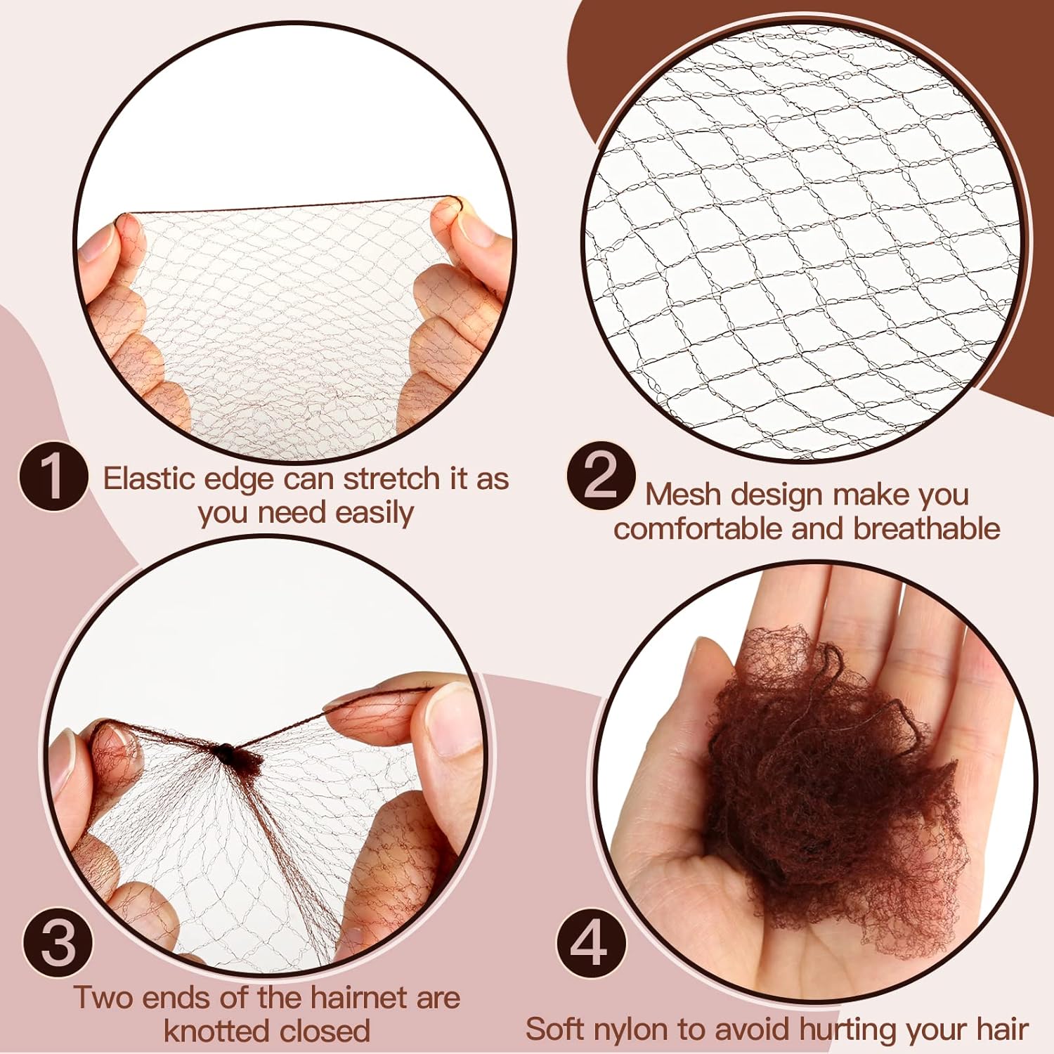 Fandamei Hair Accessories Set 20PCS 40PCS Brown