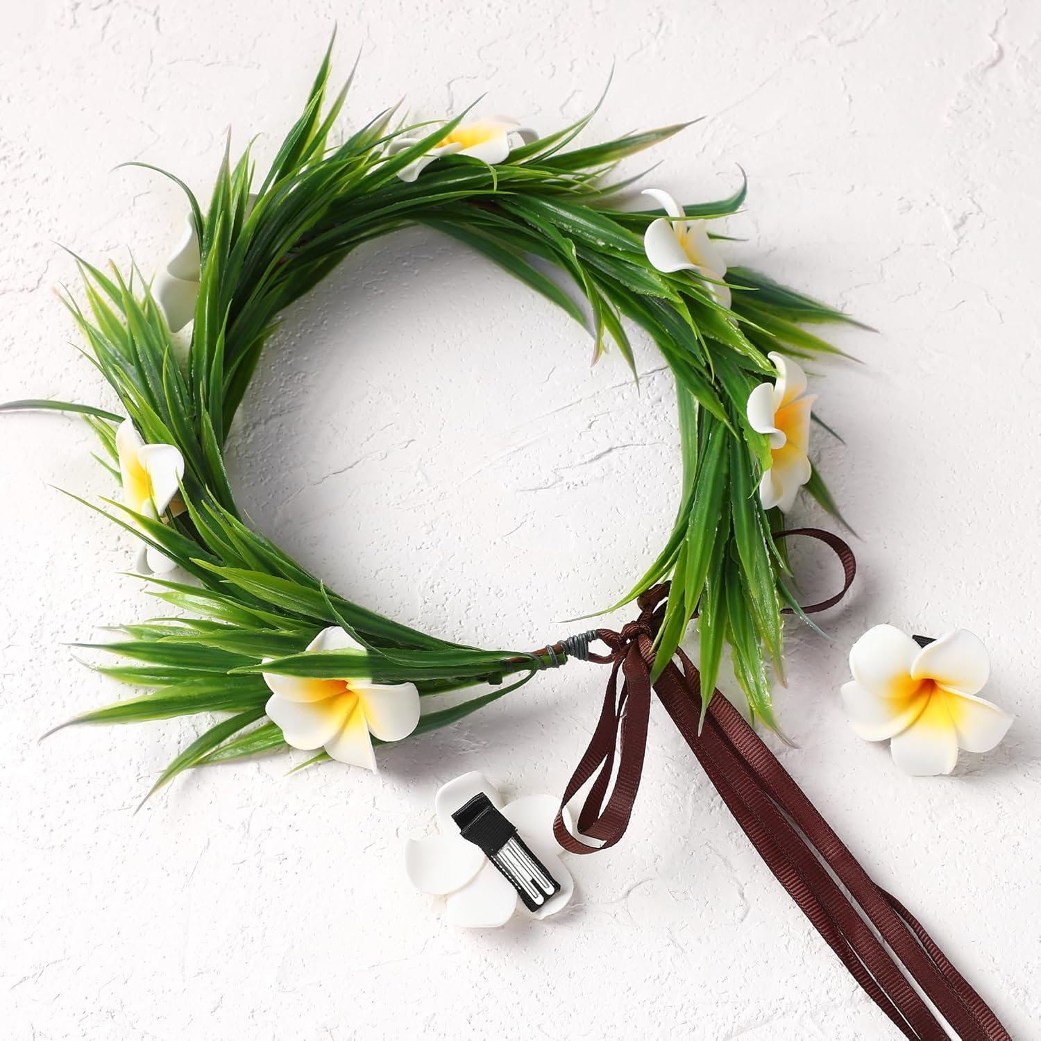 Hawaiian Flower Hair Clips - 3 Pcs Set for Women Girls