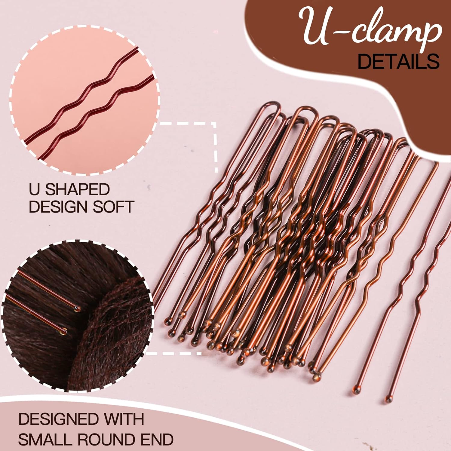 Fandamei Hair Accessories Set 20PCS 40PCS Brown