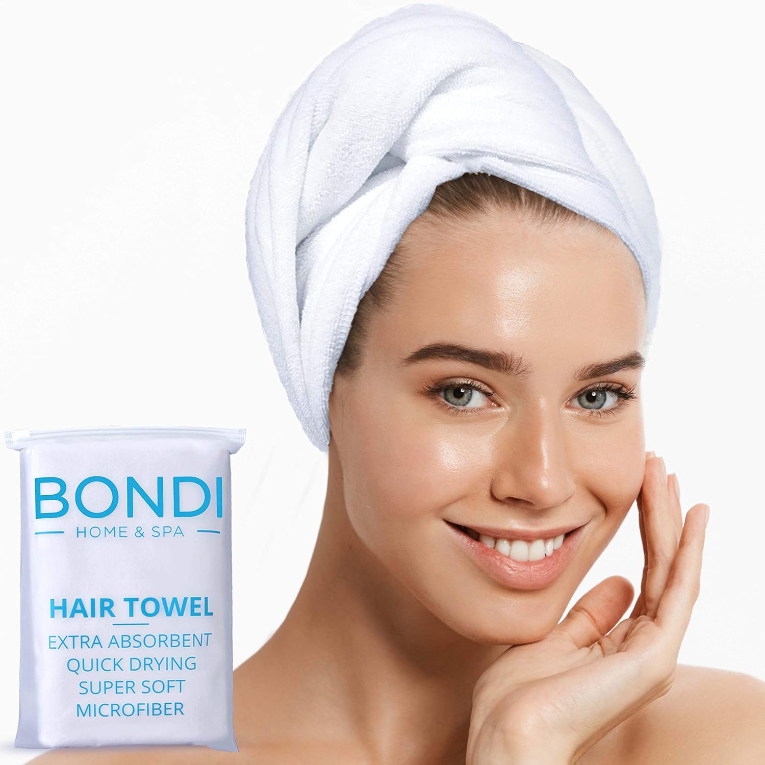 Bondi SPA Microfiber Hair Towel - XL Rectangle 1