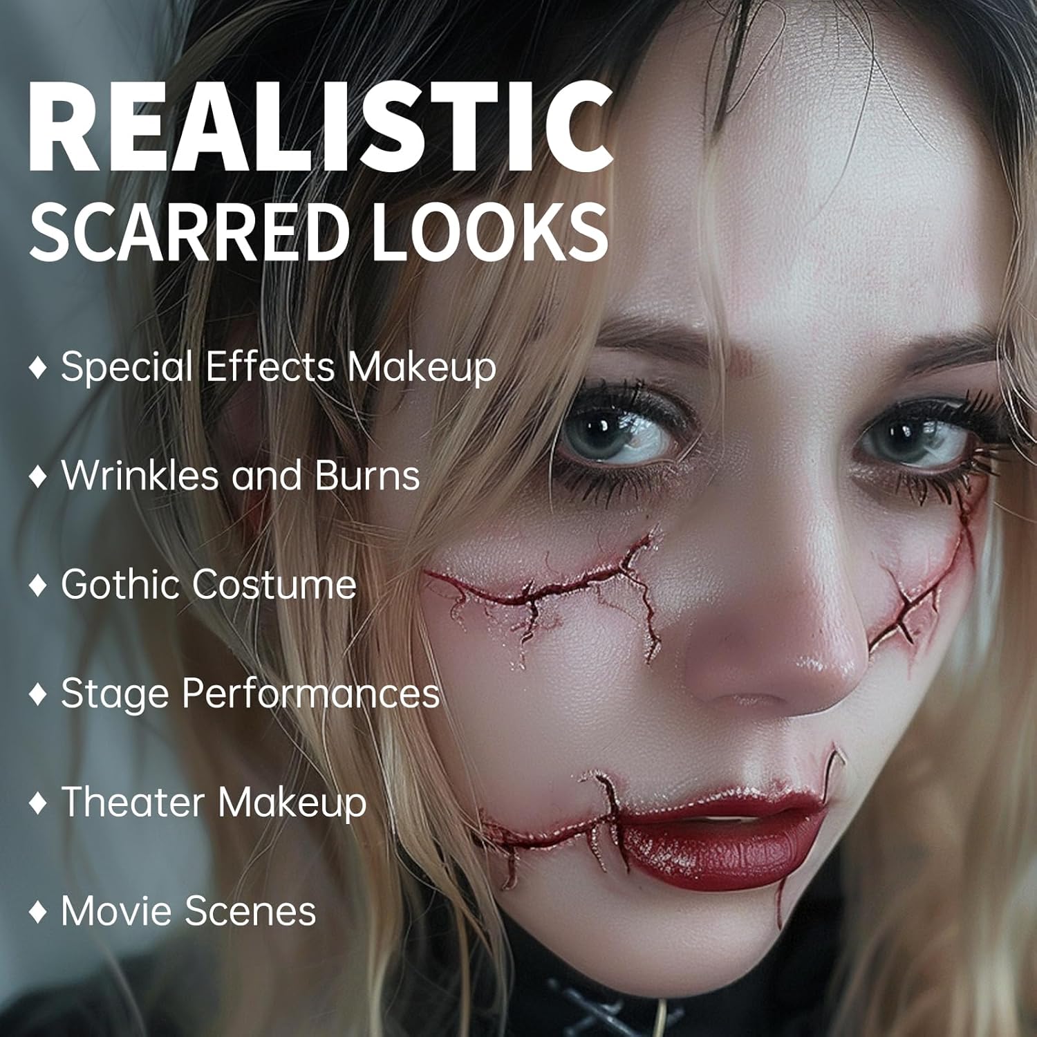 BOBISUKA Rigid Collodion Scar Makeup Kit with Brush Remover