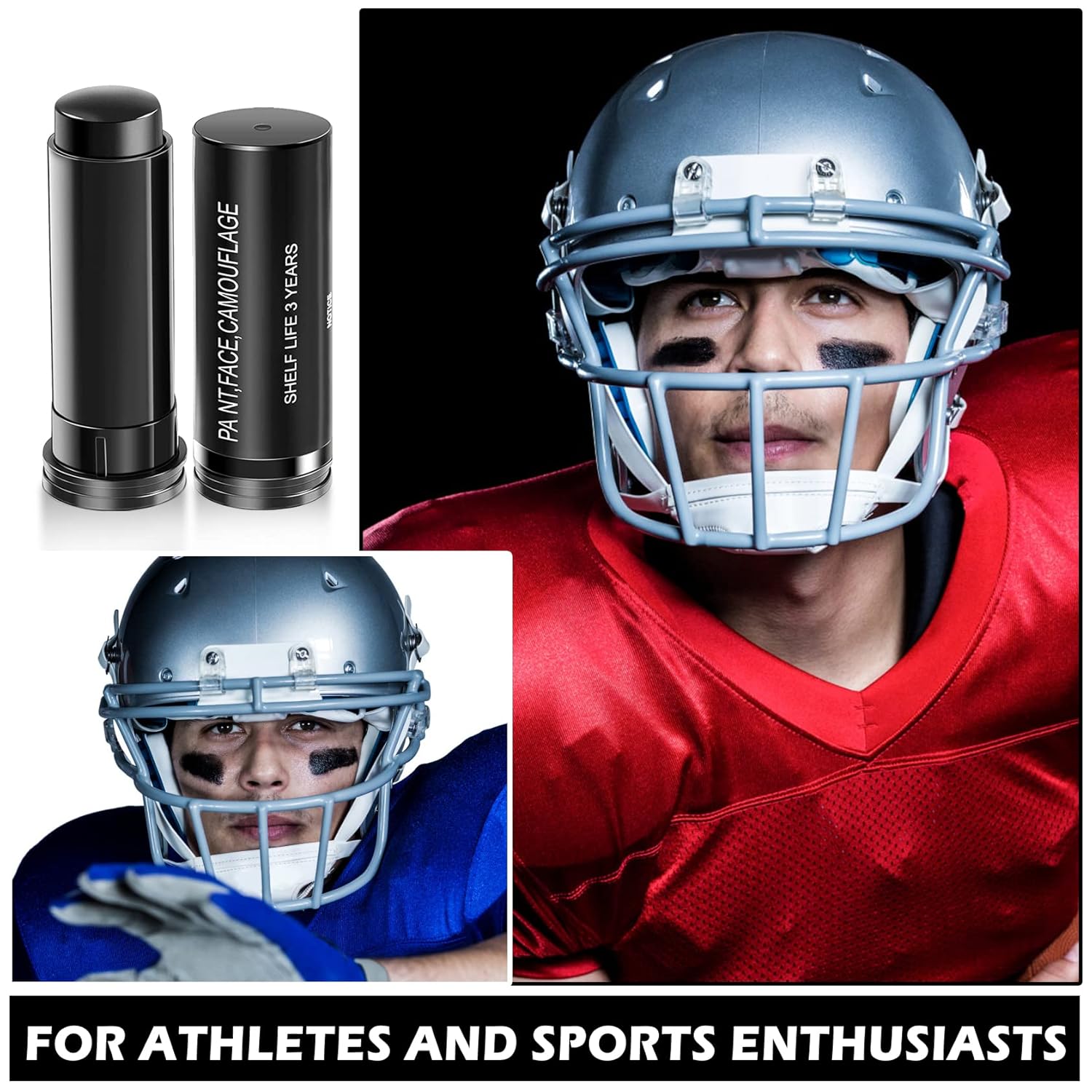 AWCCXMYM Eye Black Stick for Sports and Makeup