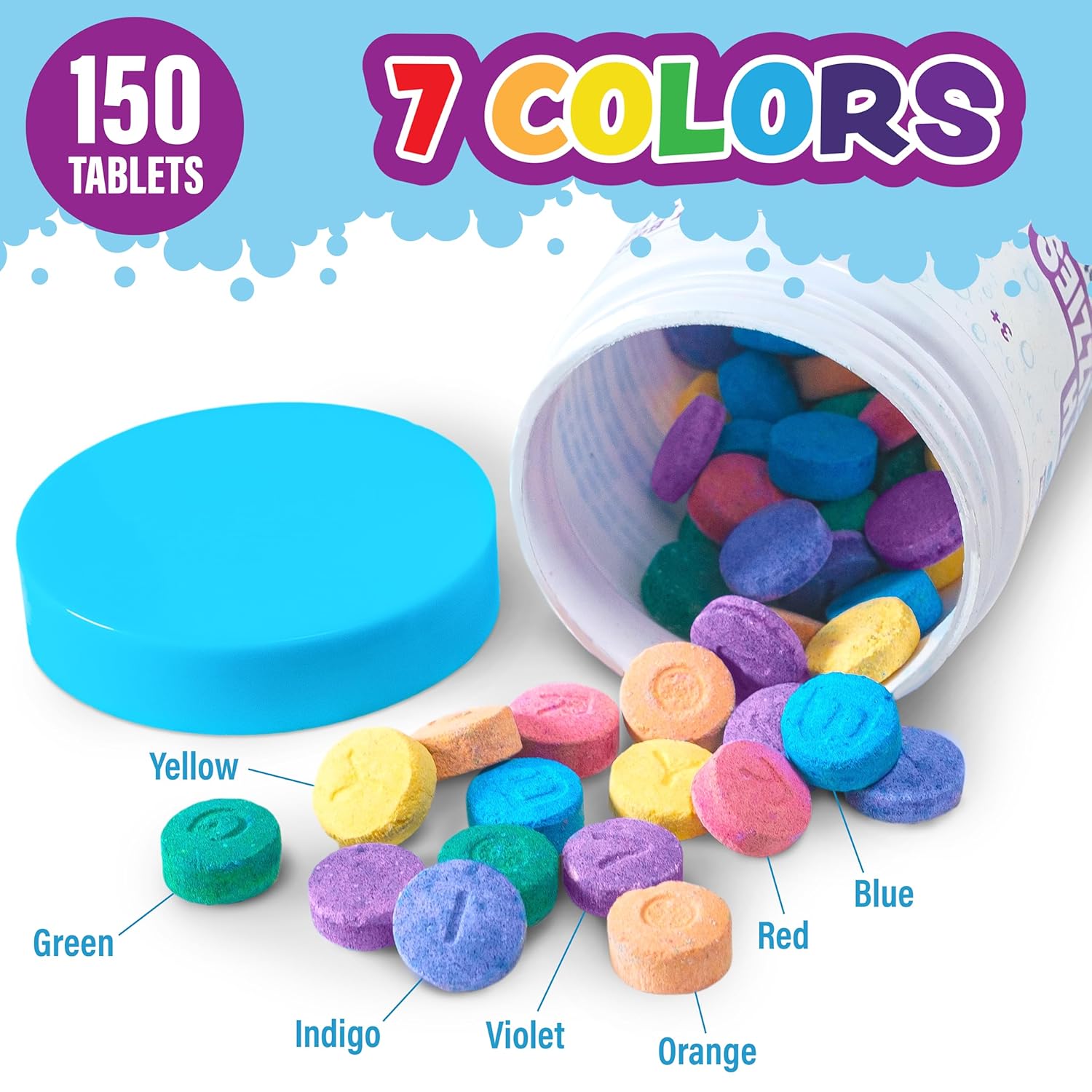 Tub Works Bath Color Fizzies 150 Count