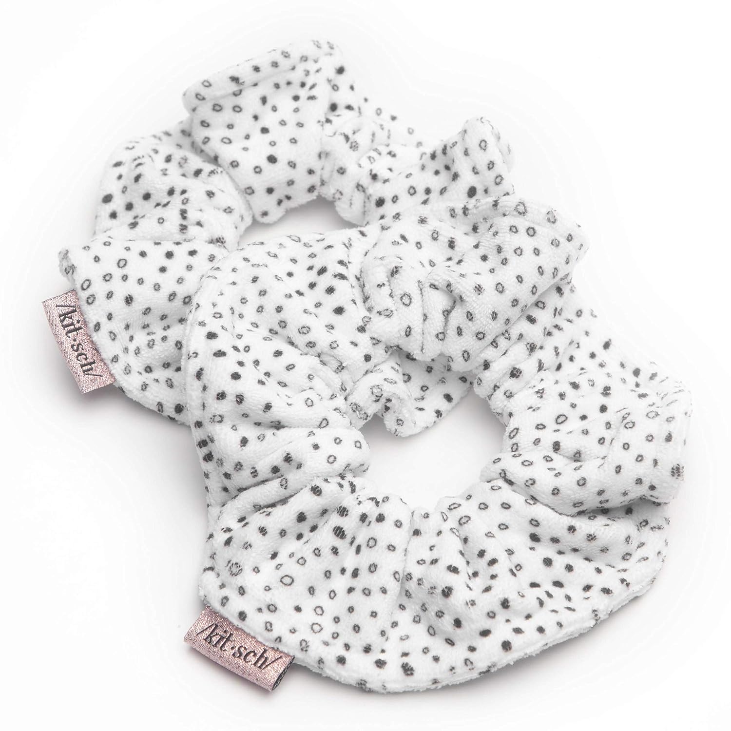 Kitsch Microfiber Hair Towel Scrunchie - 2 pcs - Dot
