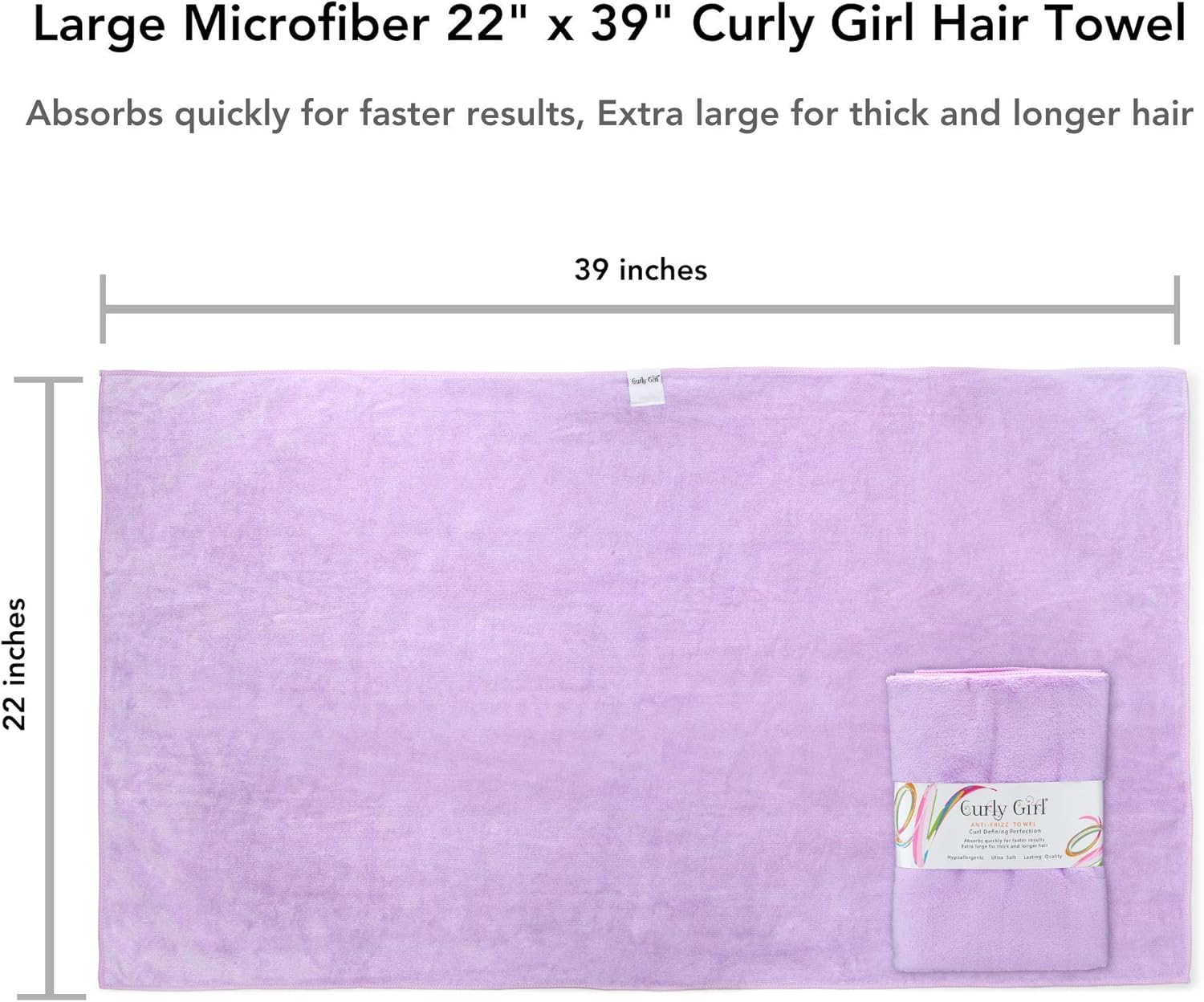 Curly Girl Microfiber Towel for Curls
