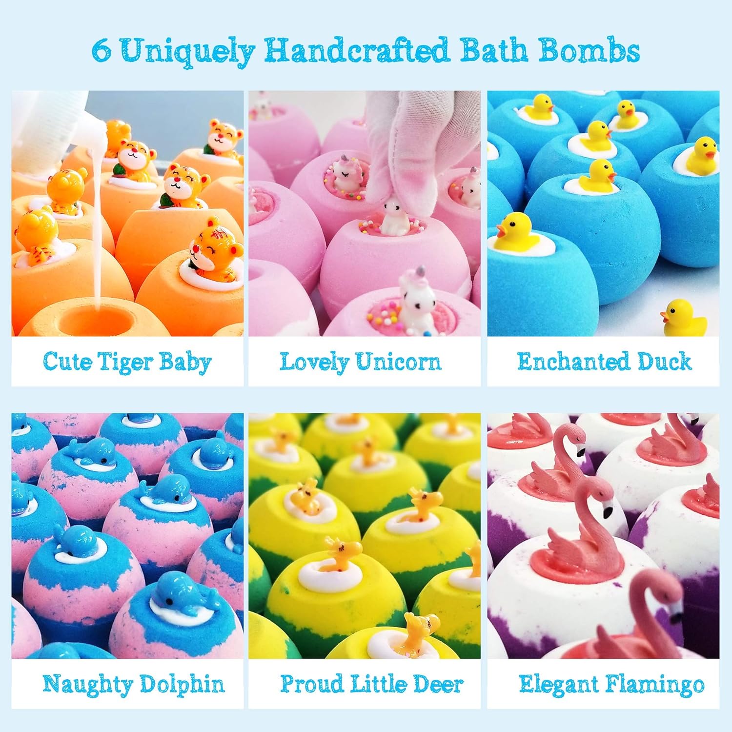Aofmee Animal Surprise Bath Bombs for Kids 1