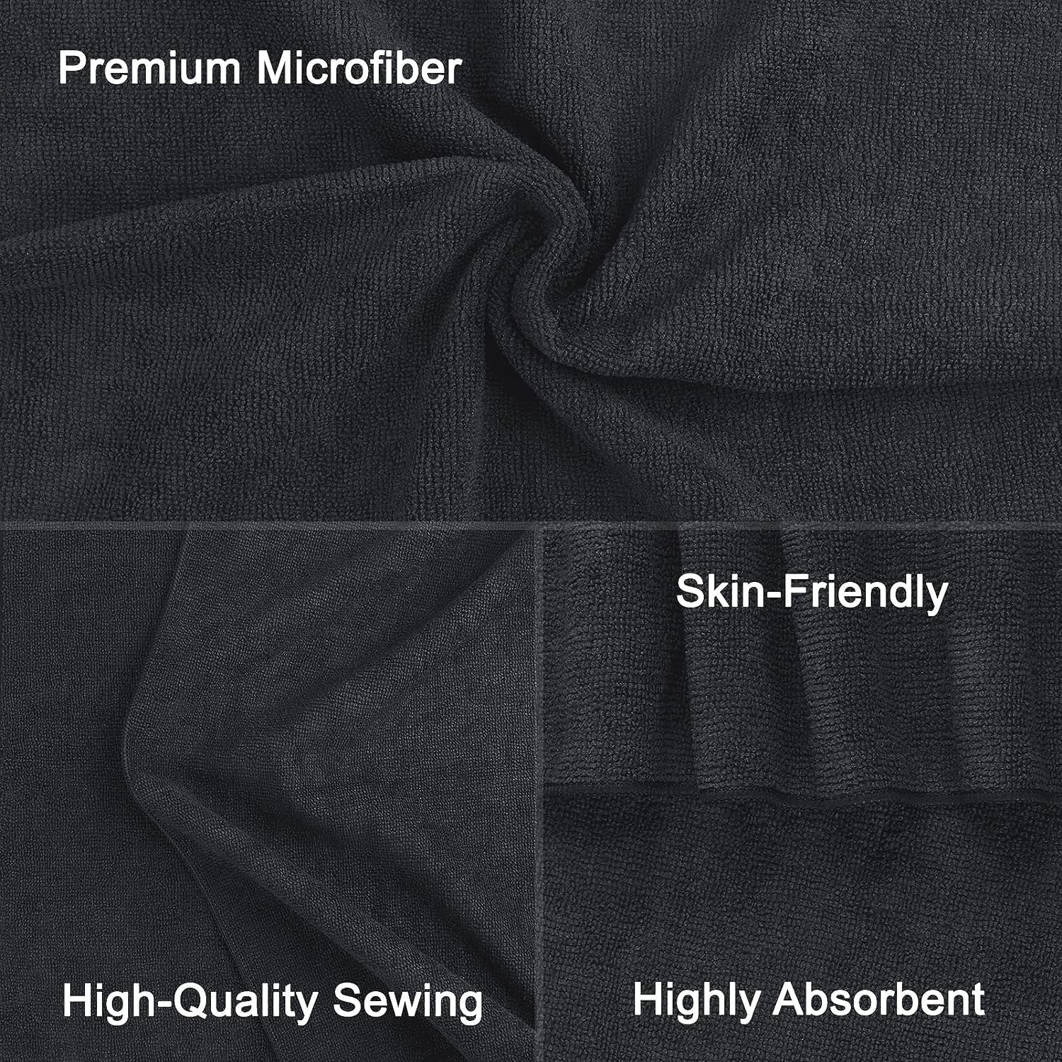 Orighty Black Salon Towels Extra Large Pack of 12 1