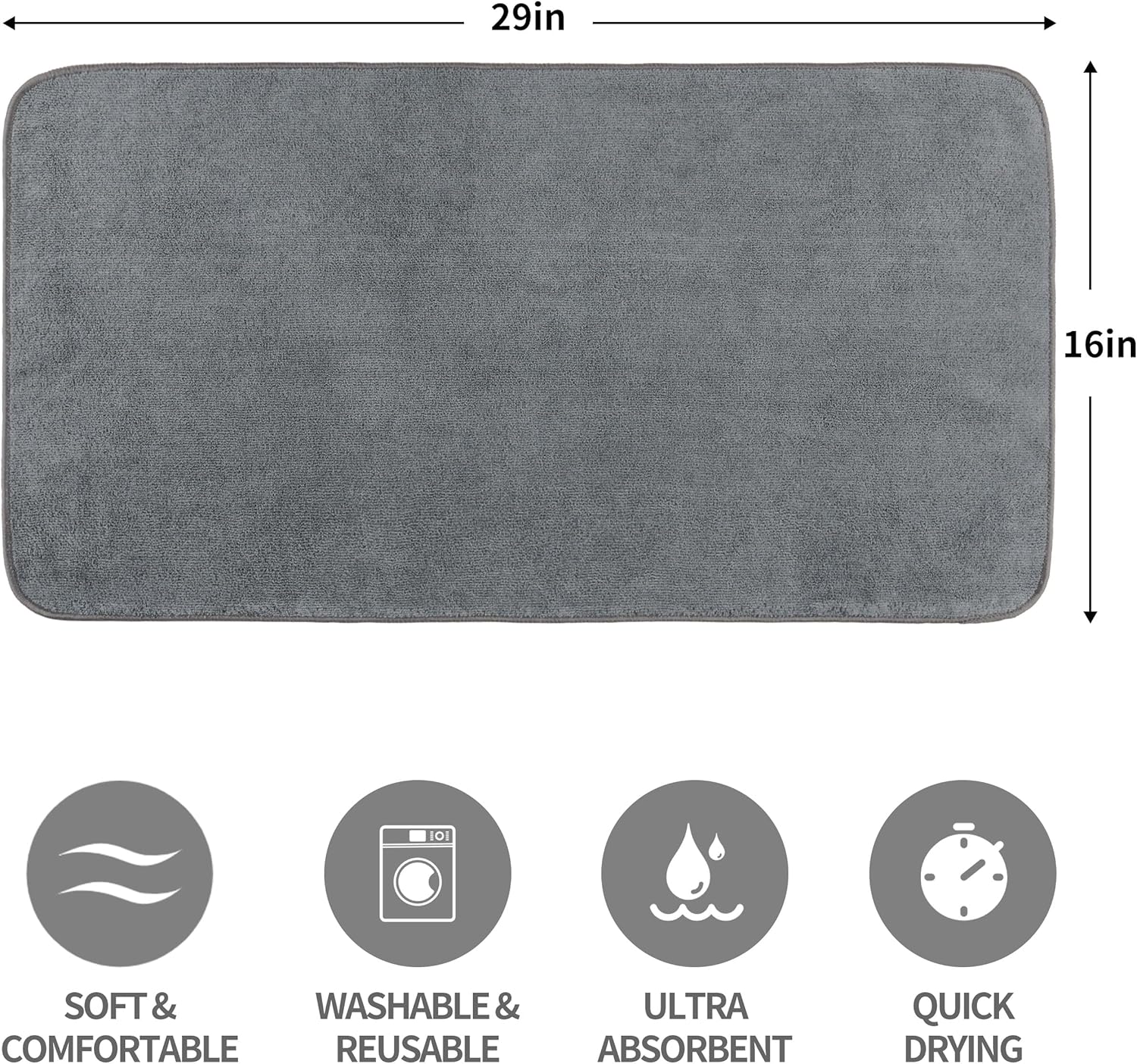 MICROFI New Microfiber Hair Drying Towels 4 Pack