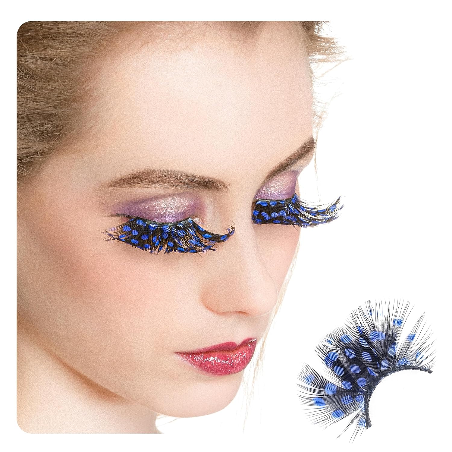 Dorisue Mermaid Party Lashes Dark Blue 3D False Eyelashes