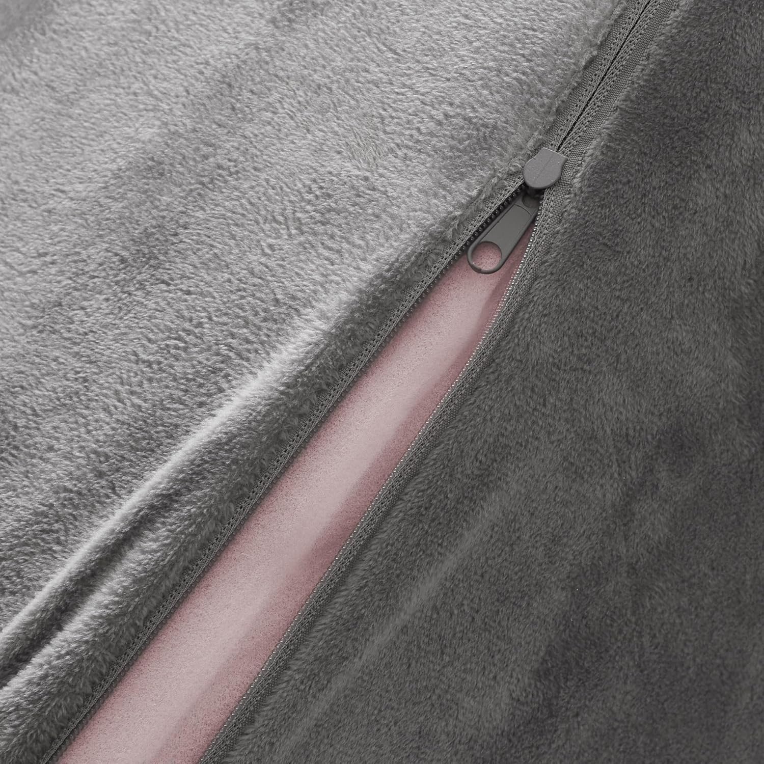 Saloniture Triangle Wedge Massage Table Bolster Pillow - Gray Velour