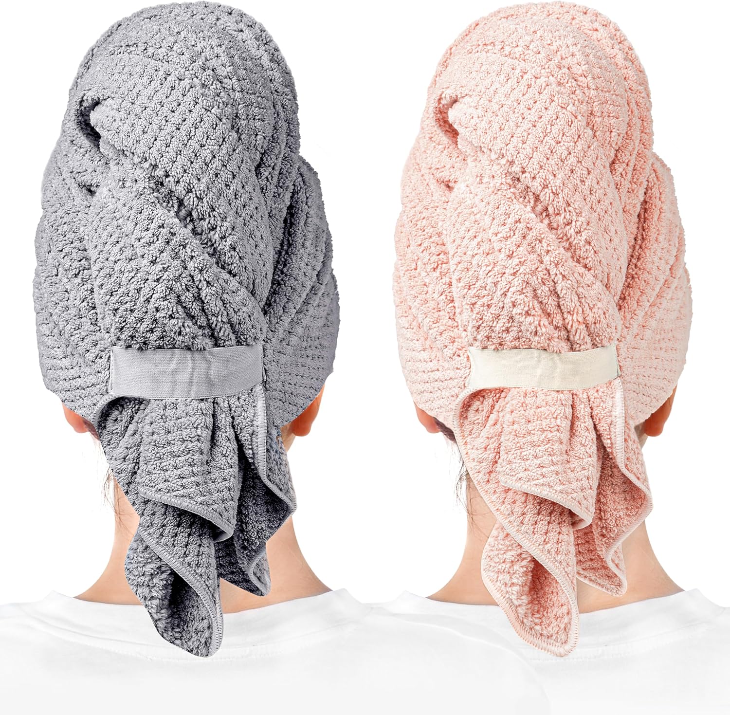 ROLSHOL 2 Pack Microfiber Hair Towels for Women