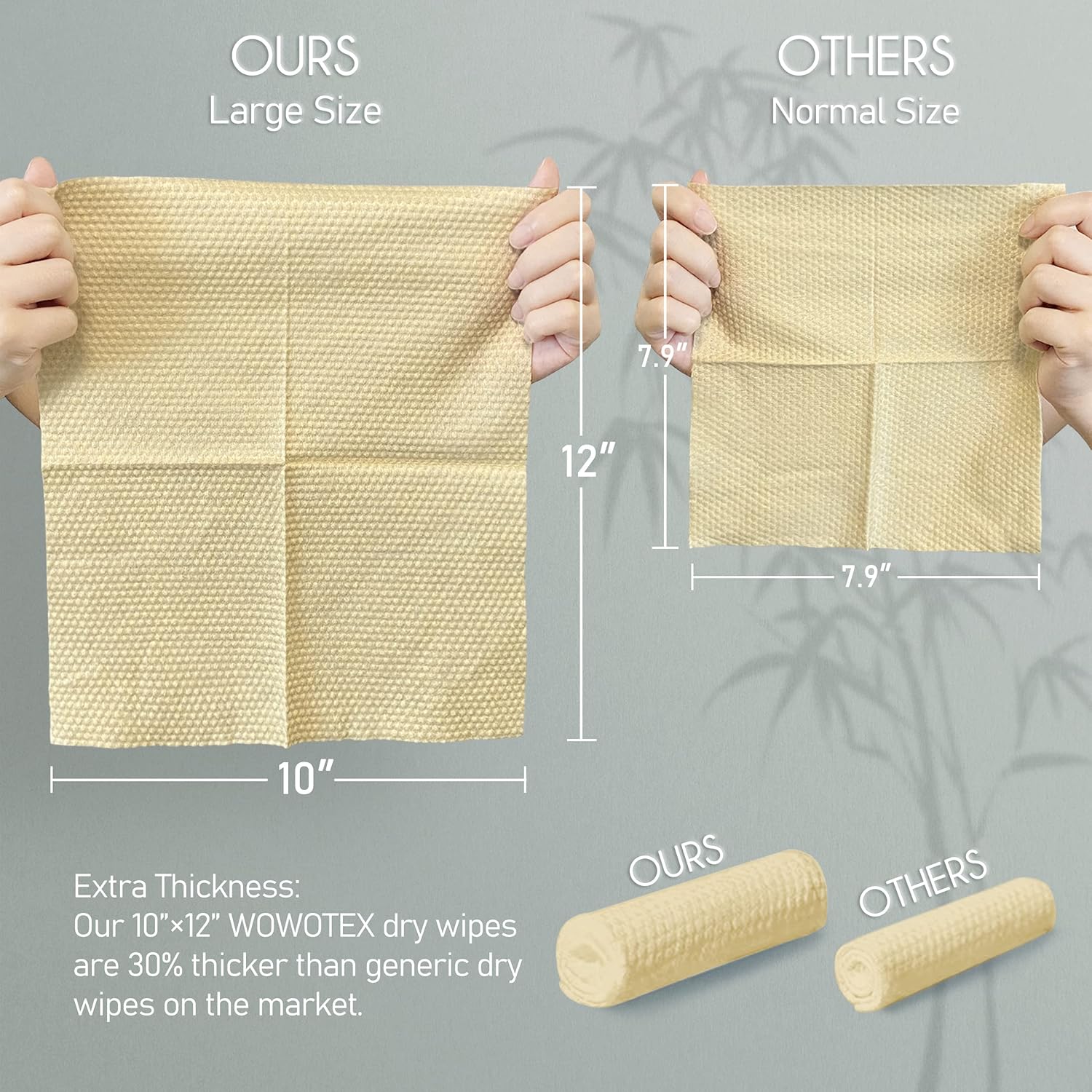 WOWOTEX Bamboo Rayon Face Wipes 240 Count 4 Pack