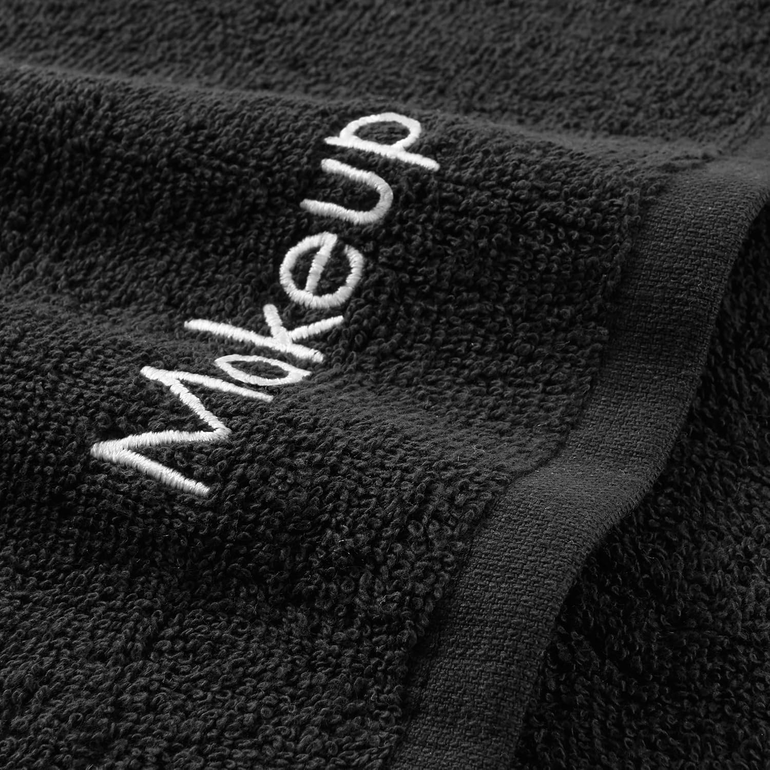 Arkwright Makeup Towels - Pack of 6 - 13x13 in Black