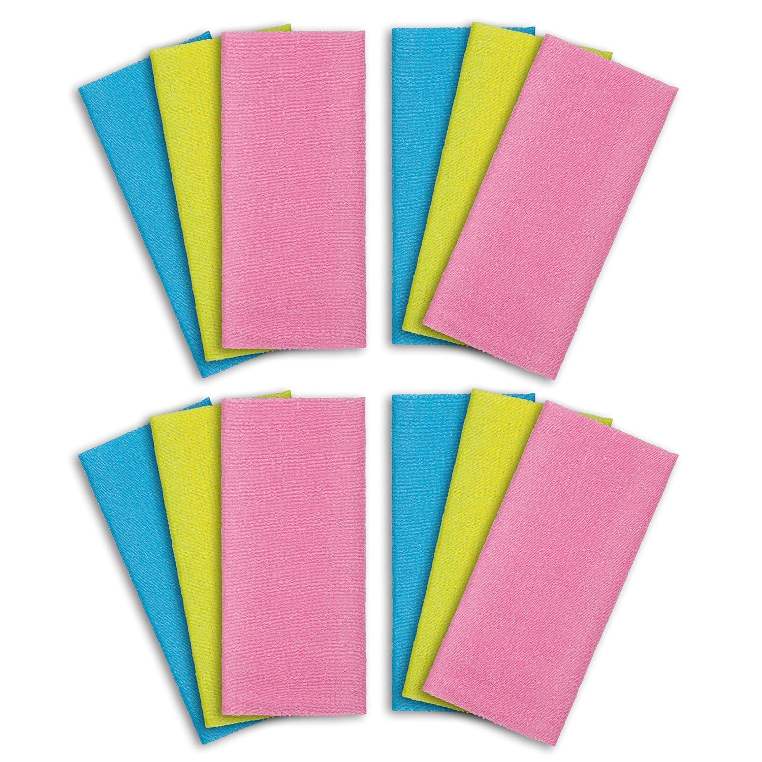ARCHM 12-Pack Exfoliating Washcloth for Back Scrubbing