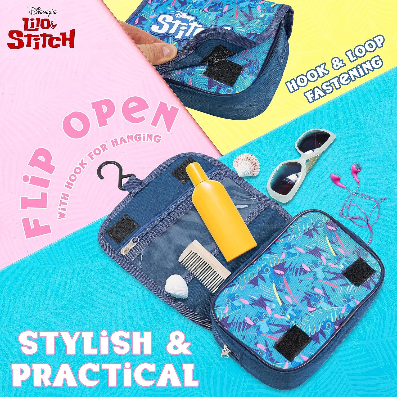 Disney Stitch Toiletry Bag for Travel